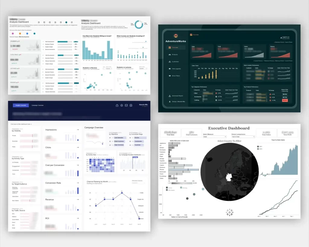 Dashboards & Admin Panels
