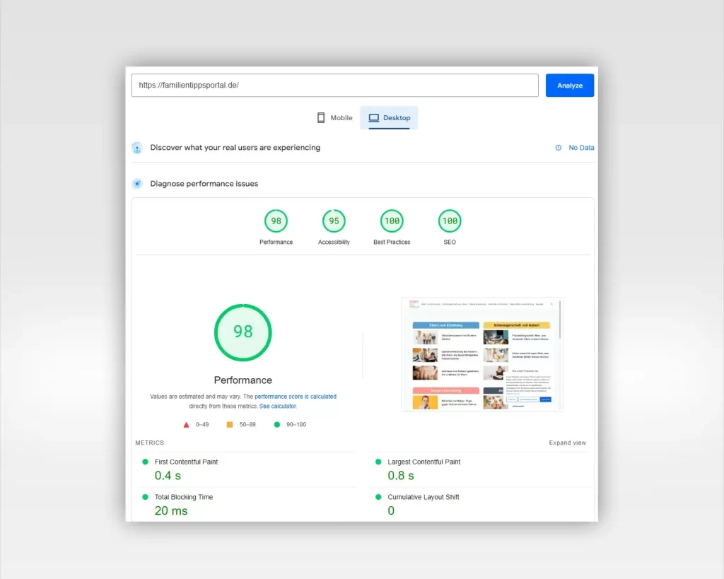Performance and Seo-Optimization