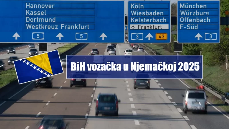 BiH vozačka u Njemačkoj 2025: Pravila, rokovi i obavezna procedura zamjene