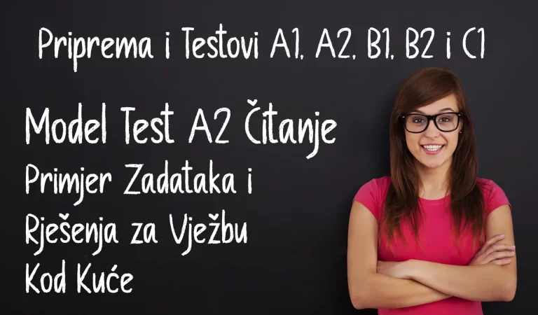 Model Test A2 Čitanje