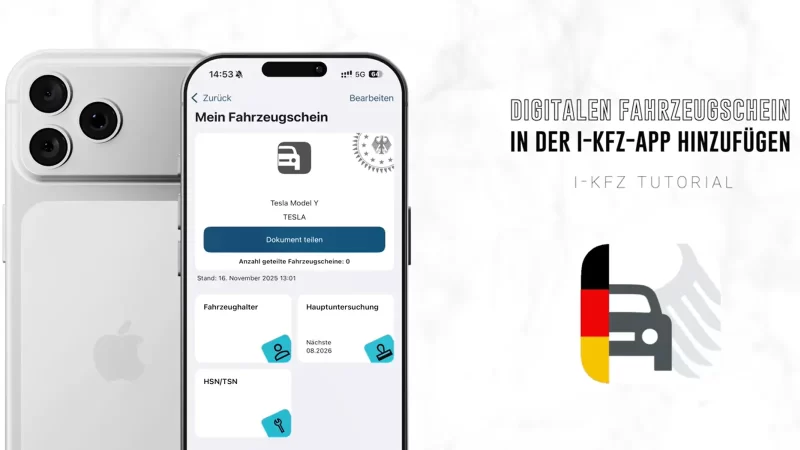 Digitalni Fahrzeugschein u Njemačkoj: i-Kfz aplikacija za vozila (2026)