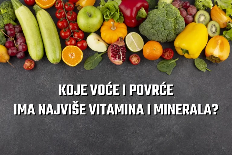 Koje voće i povrće ima najviše vitamina i minerala?